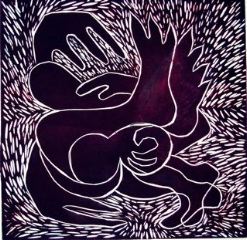 wrestling with angel, purple